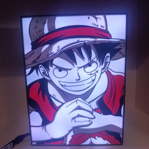 Luffy One Piece Light Box RGB LED new, wall and table lamp
