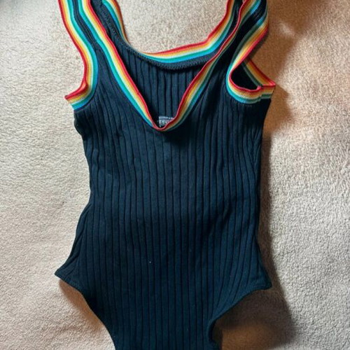 Bershka bodysuit like new, black, size XS
