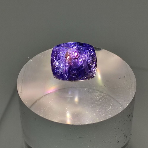 Tanzanite 7.28 carat emerald cut new with IGE certification