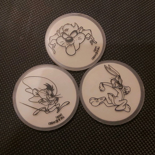 Looney Tunes vintage stickers new, glow in the dark 90's