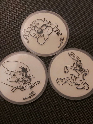 Looney Tunes vintage stickers new, glow in the dark 90's