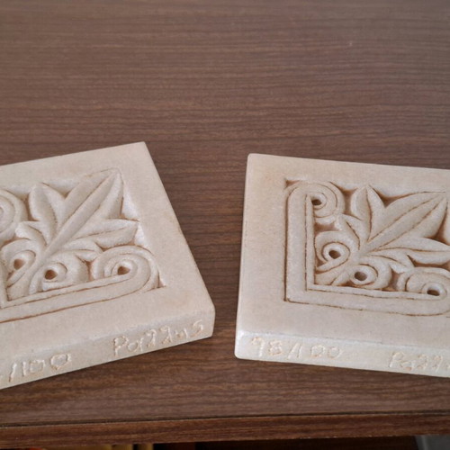 Marble prespapie like new, handmade from marble carving workshop