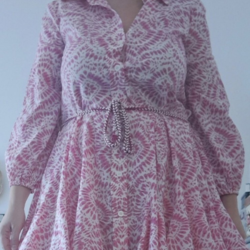 Zara spring dress pink like new, size M