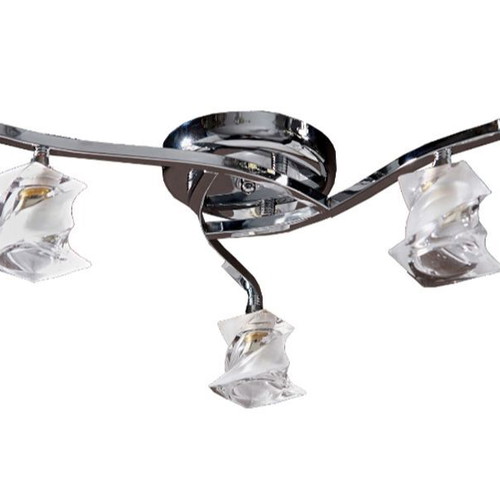 Modern ceiling lights set of 4 with LED lamps like new