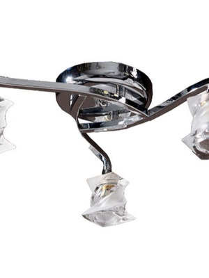Modern ceiling lights set of 4 with LED lamps like new