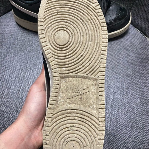 Nike black sneakers used, size 43