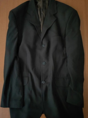 Berto Lucci men's jacket L/XL used, dark green, cotton