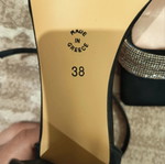 Franchesca Moretti women's black sandals with silver details