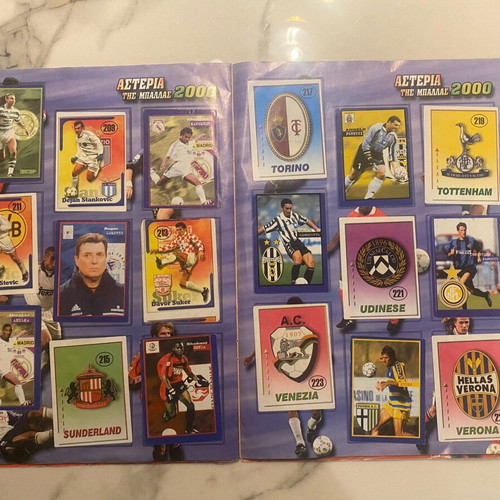 Sticker Album Asteria tis Ballas 2000 used, completed 297 of 300