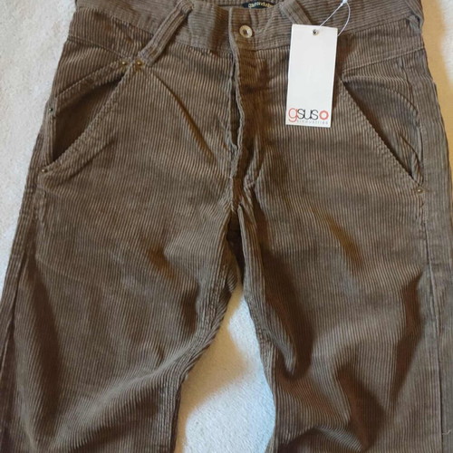 Gsus Sindustries Corduroy Men's Pants beige new, bootcut