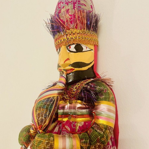 Vintage Banjara Indian Snake Charmer Marionette Puppet like new