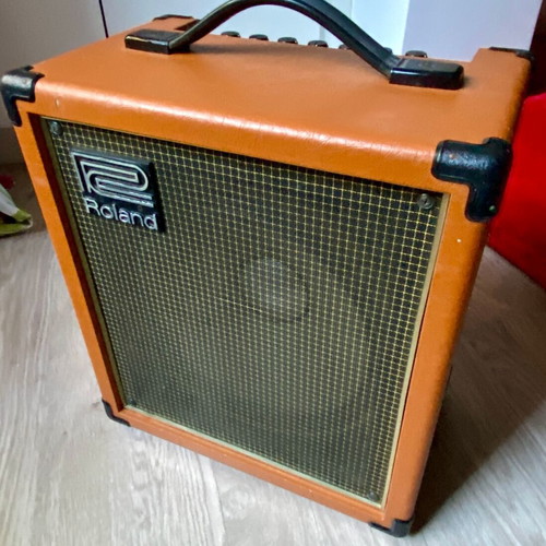 Roland Cube 60 Vintage Orange guitar amplifier used, 60W, early '80s