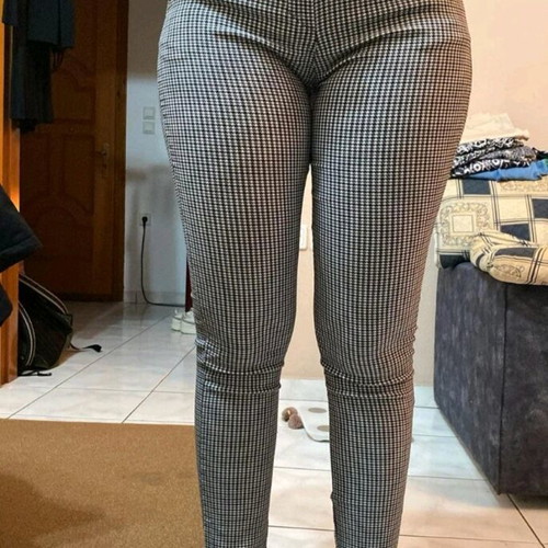 Trousers Used Medium/38 Black White Checkered