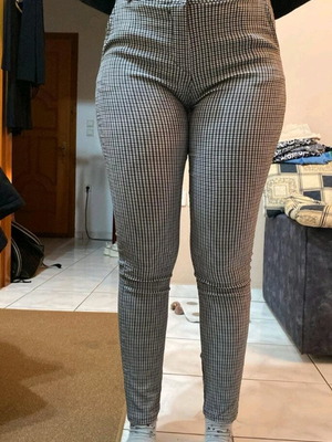 Trousers Used Medium/38 Black White Checkered
