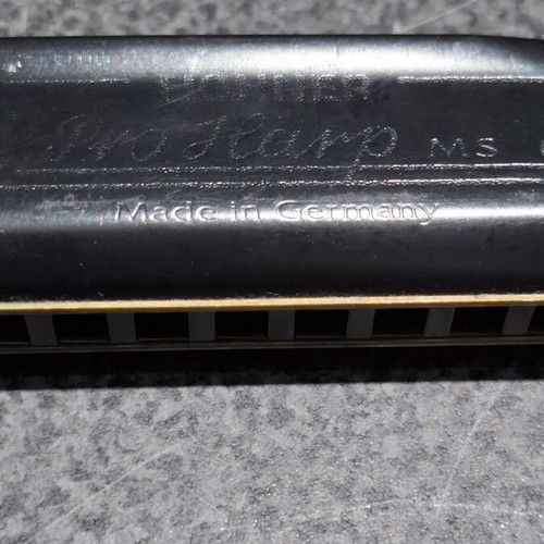 Hohner Pro Harp MS harmonica used, key D, made in Germany