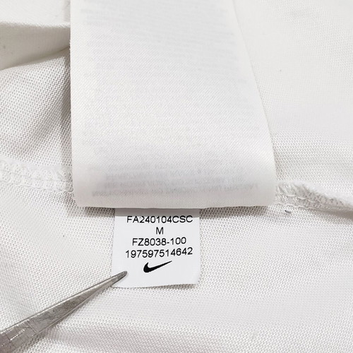 Nike FZ8038 Dri-Fit Camo men's cotton T-shirt, size M, white
