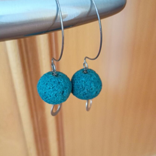 Silver earrings used