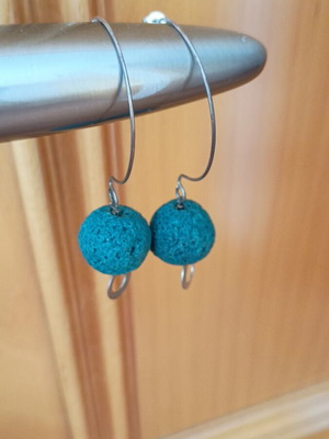 Silver earrings used