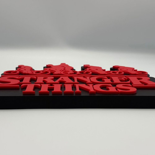 Stranger Things Logo Sign 3D Printed Desk Decor new