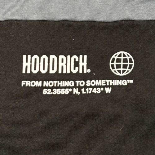 Hoodrich sweatshirt with color block design like new
