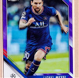2021-22 Topps Chrome Champions League  Lionel Messi 223/250 Purple parallel Paris Saint Germain