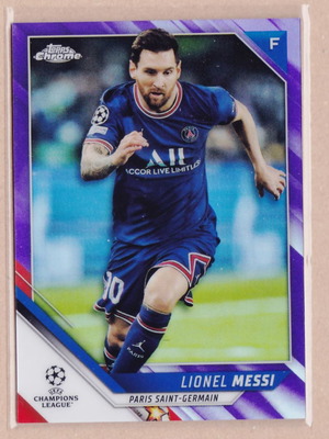 Κάρτα Lionel Messi 2021-22 Topps Chrome Champions League αριθμημένη, καινούργια