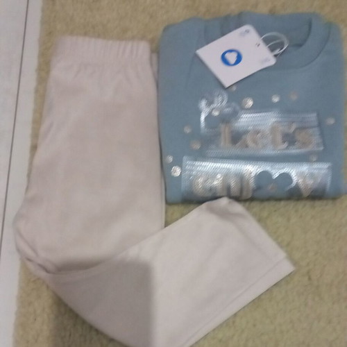 Girls' set 2 years new Mayoral beige and turquoise
