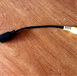 4 Pin S-Video to Yellow Composite RCA Plug