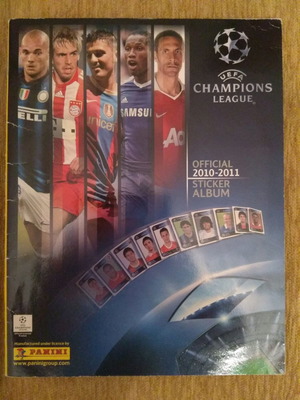 Άλμπουμ αυτοκόλλητων Panini Champions League 2010-2011 μεταχειρισμένο