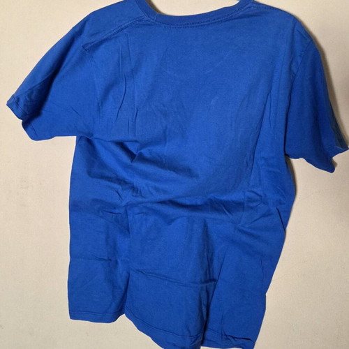 Jaws t-shirt used, blue, size M with classic movie phrase