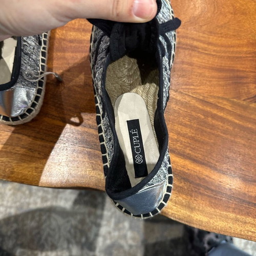 Cuple espadrilles new blue-silver size 37