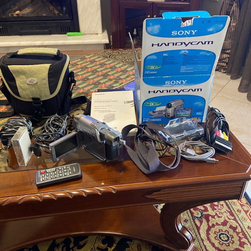 Video camera used with all accessories