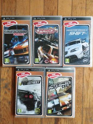 Παιχνίδια PSP Need For Speed μεταχειρισμένα, πακέτο 5