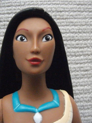 Pocahontas Applause doll used, 1990s, height 24 cm