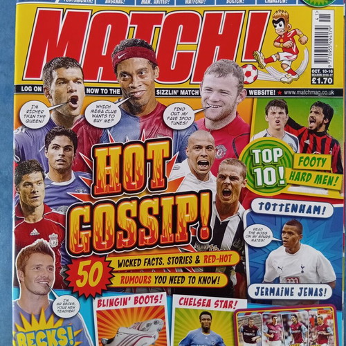 Match Football Magazine like new, issue 10-16/10/2006 with Aston Villa poster
