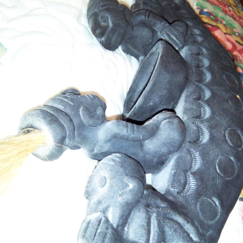 Ethnic Clay Candle Holder used from South America