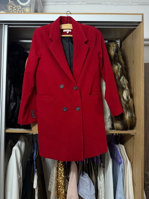Koton red coat like new, size 34