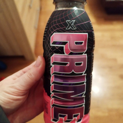Prime X empty bottle used that sparkles
