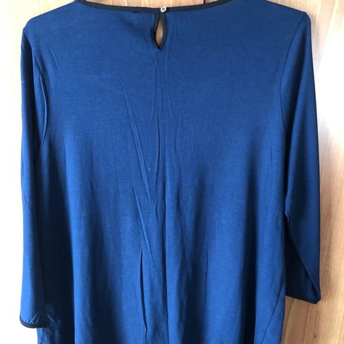 Sfera blouse new, size L, blue with black detail