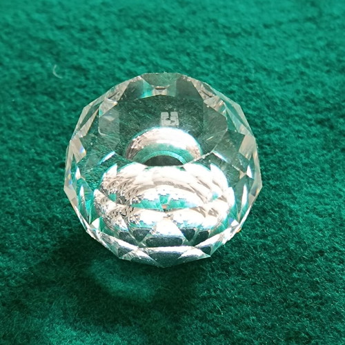 Vintage Swarovski crystal sphere miniature candlestick like new