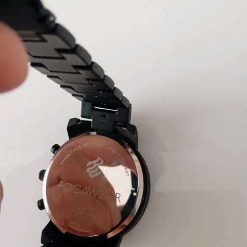 Rocawear wristwatch black men's like new RM9103