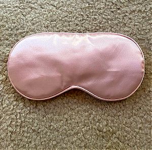 Μάσκα ύπνου τύπου μετάξι ροζ απαλό