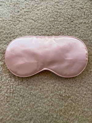Silk-type sleep mask pink soft new