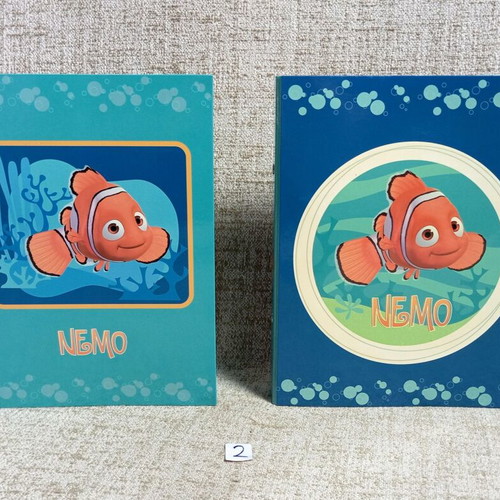 Nemo Disney Pixar vintage school folders, pack of 2