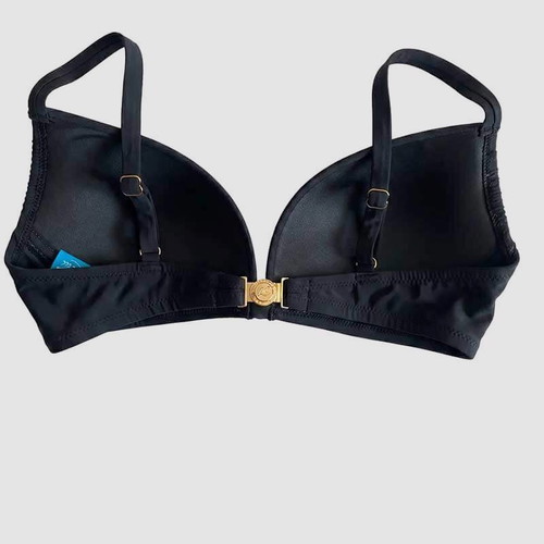 Luna black triangle bikini top new 70C