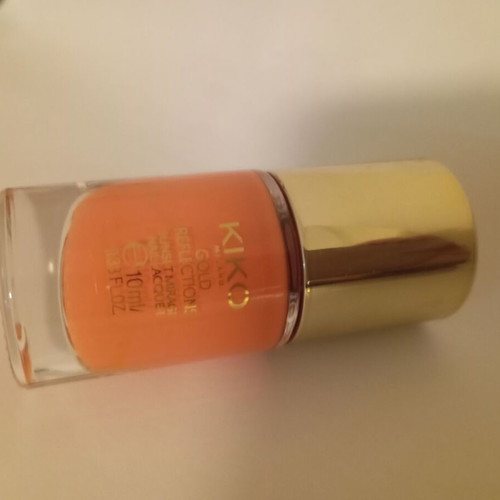 KIKO MILANO nail lacquer coral Gold Reflections no 3 new