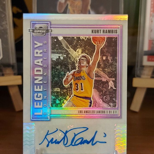 Kurt Rambis 2020-21 Panini Contenders Optic Holo Autograph Card new