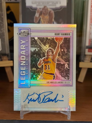 Kurt Rambis 2020-21 Panini Contenders Optic Holo Autograph Card new