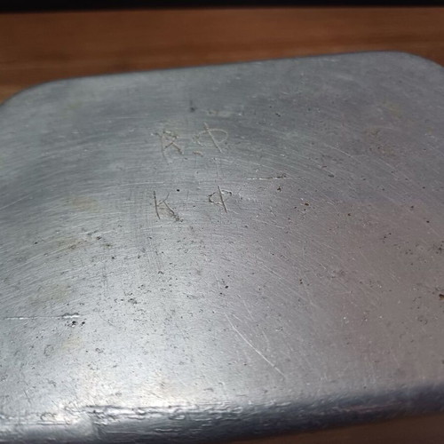 English army canteens used, set of 3, aluminum 1945