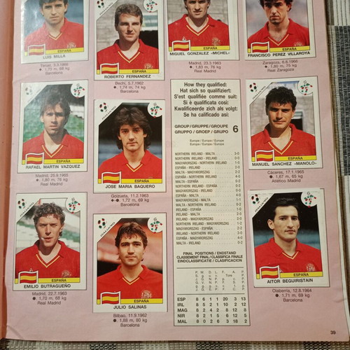 Panini Italia '90 Sticker Album used, complete